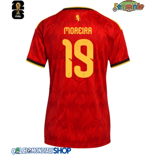 Maglie da calcio Belgio Diego Moreira #19 Prima Maglia Femminile Mondiali 2026  Manica Corta